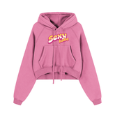 Snow Washed Cropped Hoodie